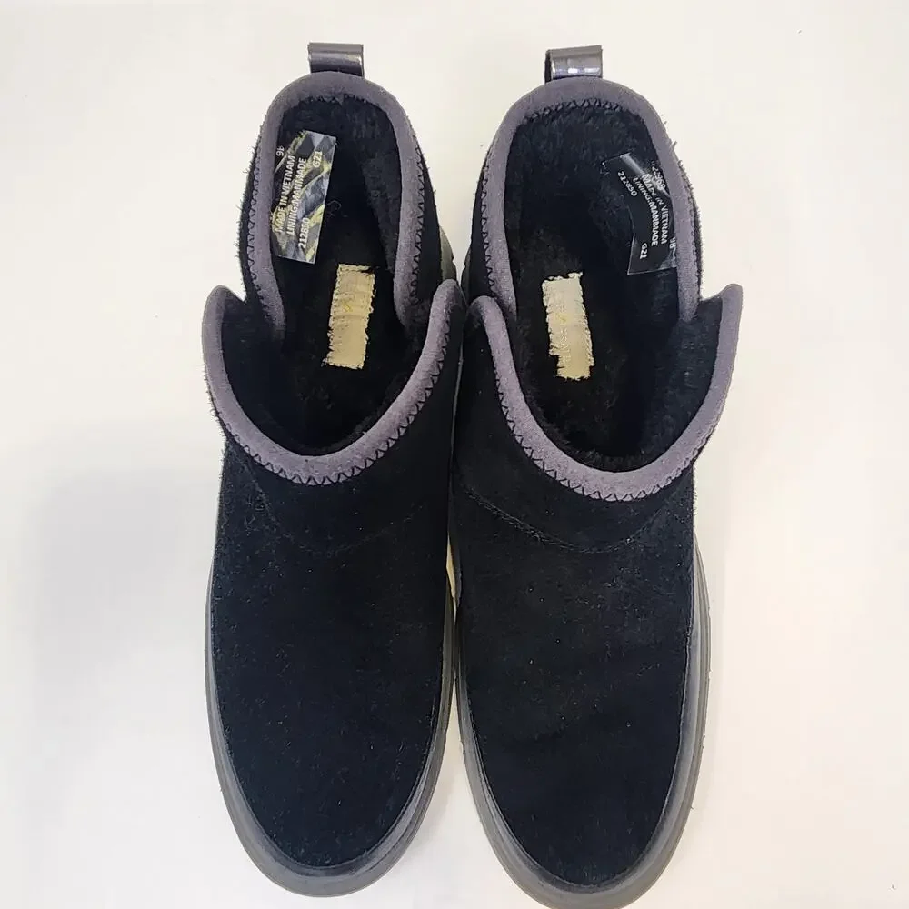 Cole Haan Generation Zerogrand Black Suede Pull On Boots Women Size 9B Casual